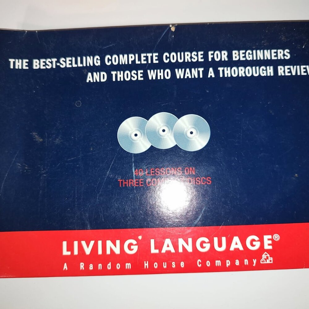 Living Language The Basics Complete Spanish Random House 40 Lesson Course 3 CDs